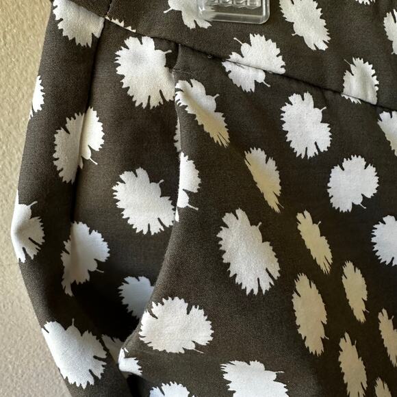 Boden Richmond Ankle Trouser Pant in Leaf Print Olive Green 4P Preppy Resort - Picture 6 of 15